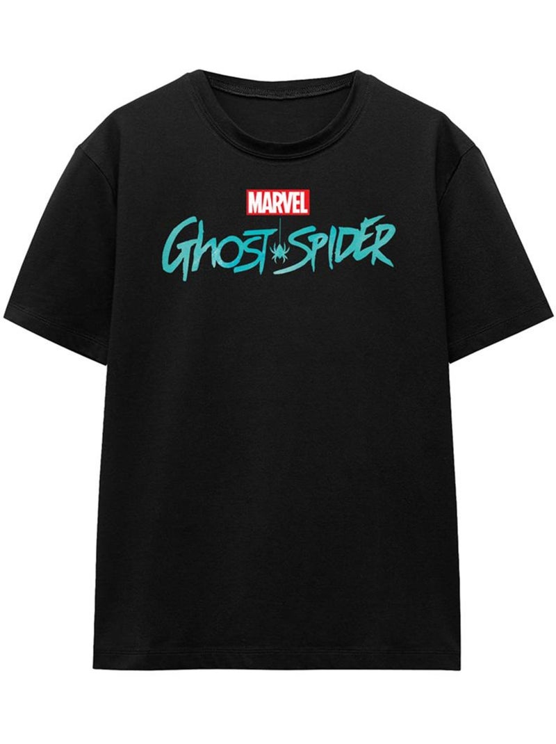 Camiseta de ghost-spider logotipo para adultos unisex - spider-man Negro - Kiabi