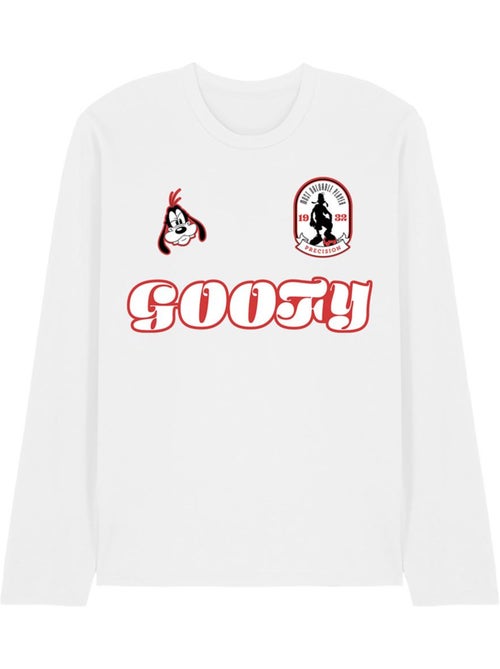 Camiseta de goofy diseño balón de fútbol de manga larga para adultos unisex - disney - Kiabi