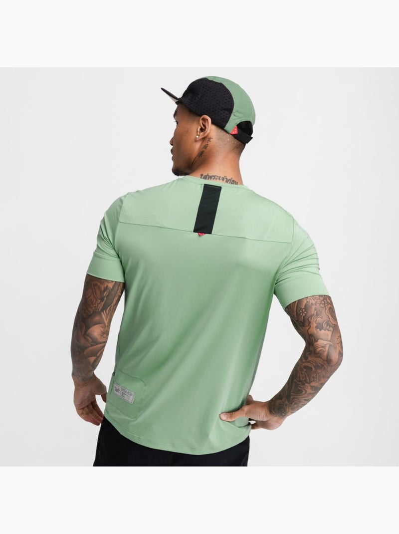 Camiseta de gravel hombre ciclismo hombre poplar Verde - Kiabi