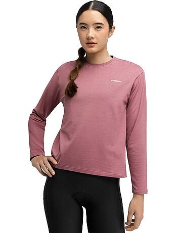 Camiseta de gravel manga larga algodón mujer ciclismo mujer rutted-w