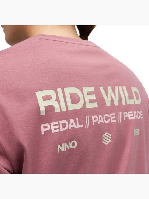 Camiseta de gravel manga larga algodón mujer ciclismo mujer rutted-w - Kiabi Camiseta de gravel manga larga algodón mujer ciclismo mujer rutted-w - Kiabi