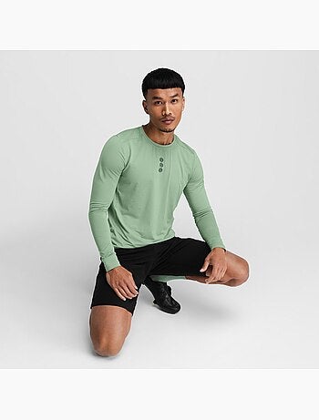 Camiseta de gravel manga larga hombre ciclismo hombre spruce