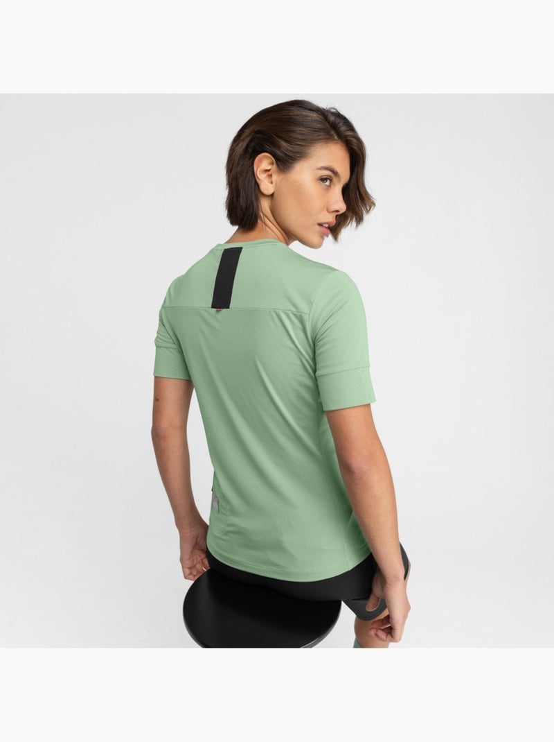 Camiseta de gravel mujer ciclismo mujer juniper Verde - Kiabi