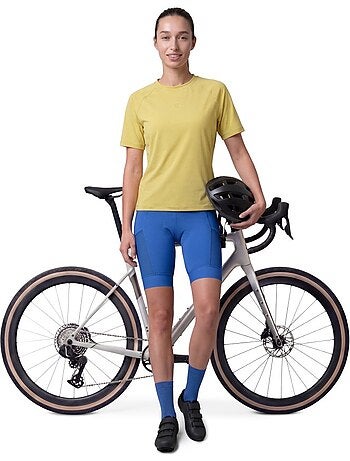 Camiseta de gravel mujer mujer linden-w