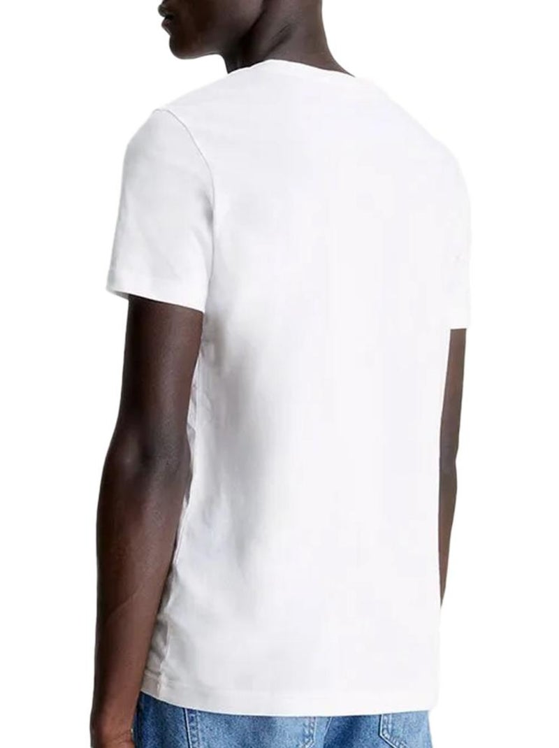 Camiseta de Hombre Calvin Klein Jeans Blanco - Kiabi