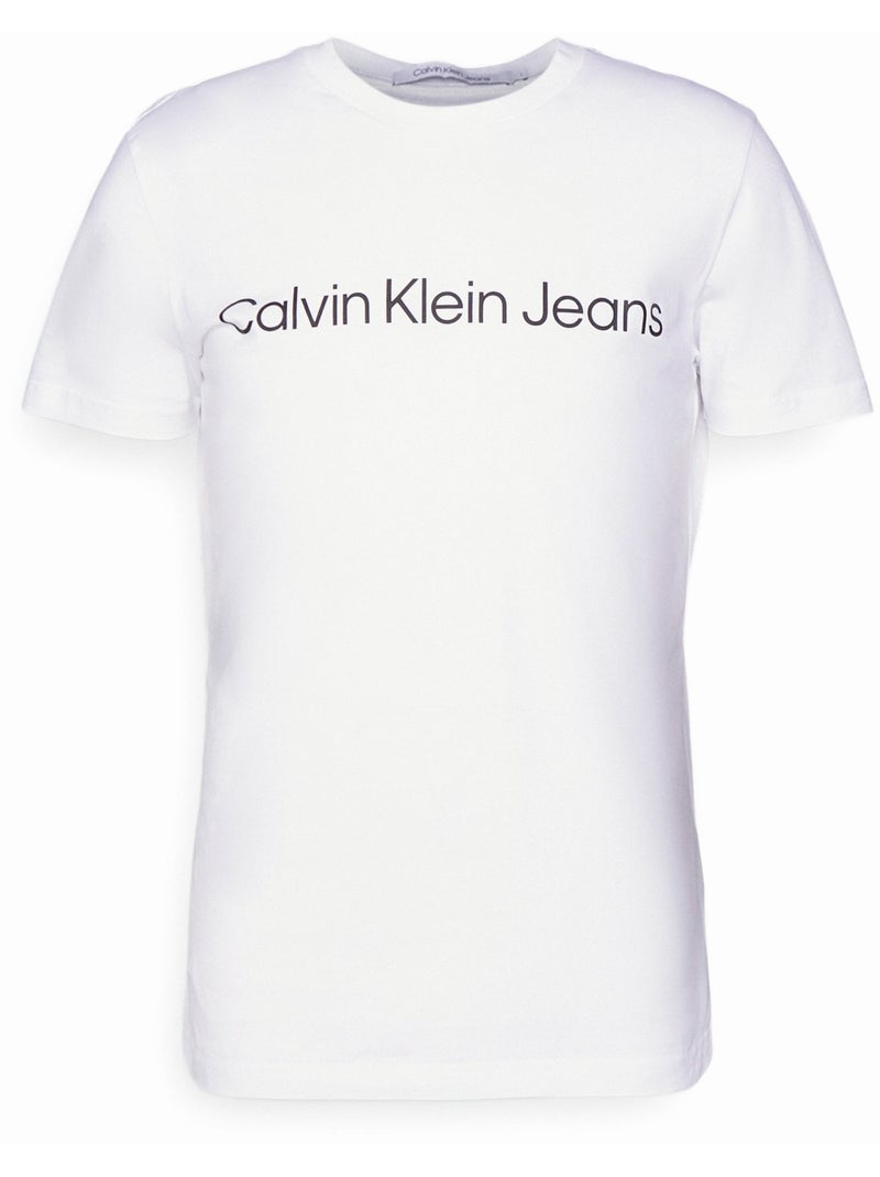 Camiseta de Hombre Calvin Klein Jeans Blanco - Kiabi