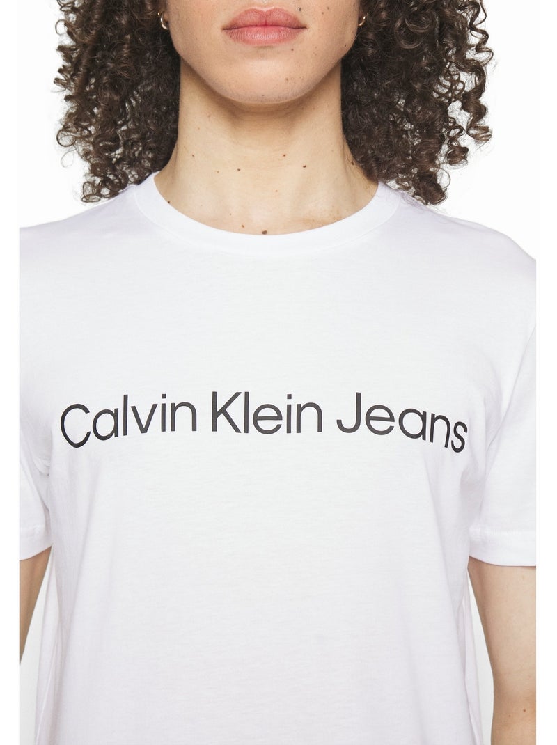 Camiseta de Hombre Calvin Klein Jeans Blanco - Kiabi