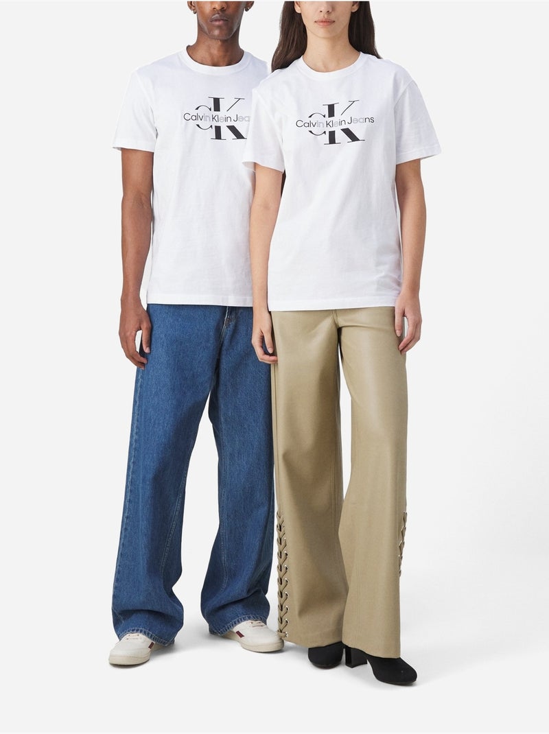 Camiseta de Hombre Calvin Klein Jeans Blanco - Kiabi