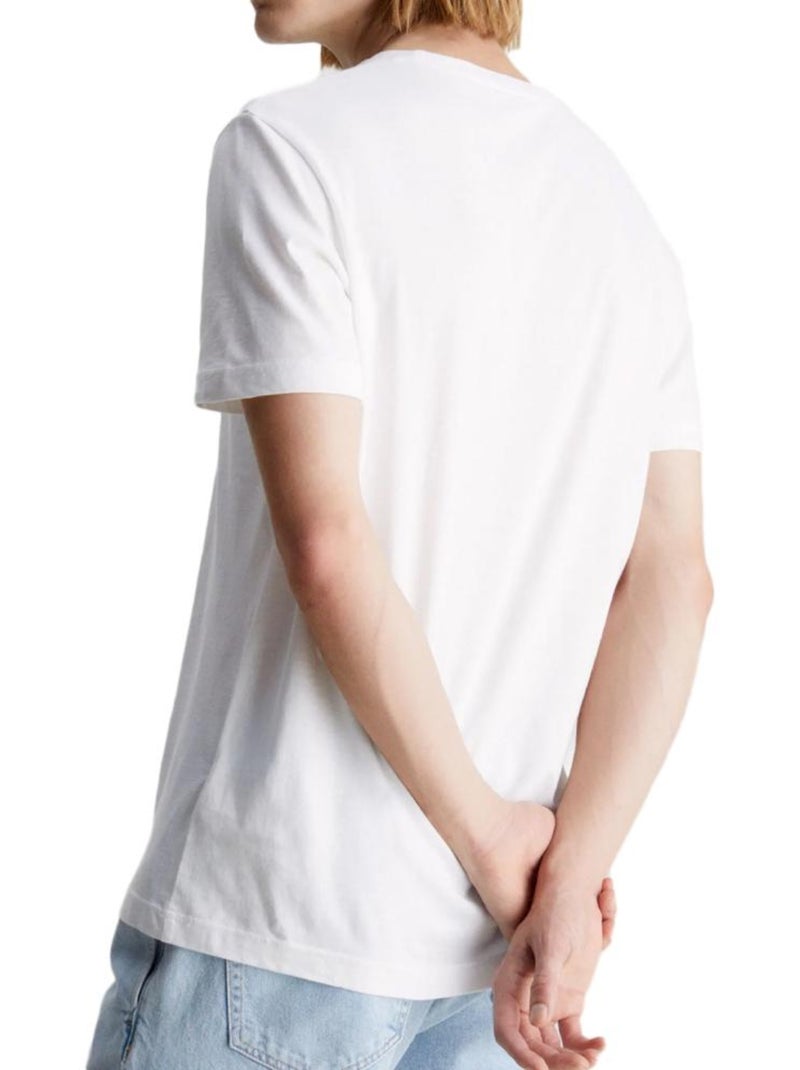 Camiseta de Hombre Calvin Klein Jeans Blanco - Kiabi
