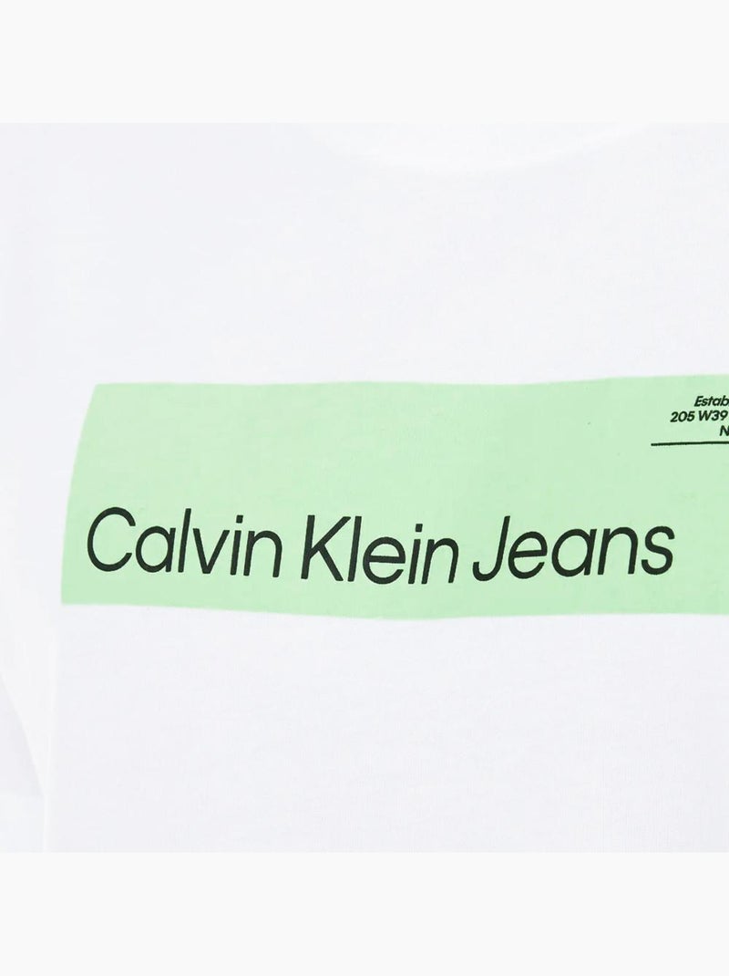 Camiseta de Hombre Calvin Klein Jeans Blanco - Kiabi