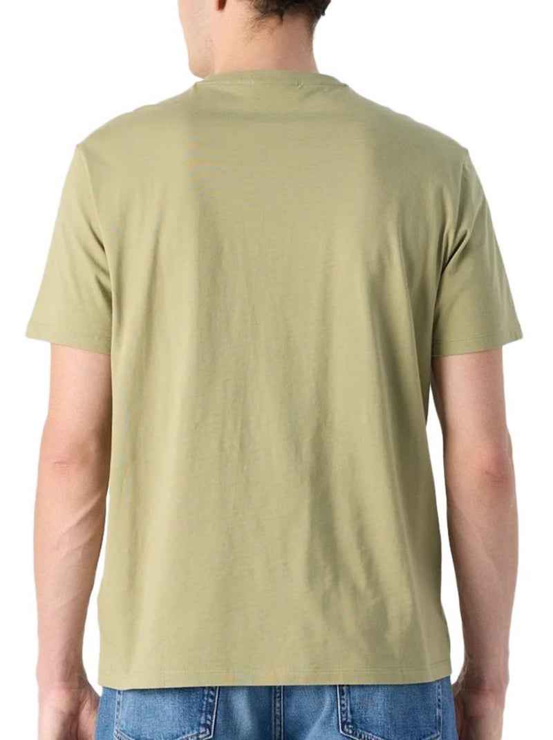 Camiseta de Hombre Calvin Klein Jeans con Insignia Caqui - Kiabi