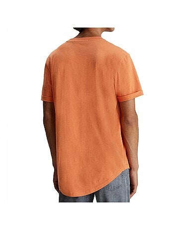 Camiseta de Hombre Calvin Klein Jeans con Insignia y Dobladillo