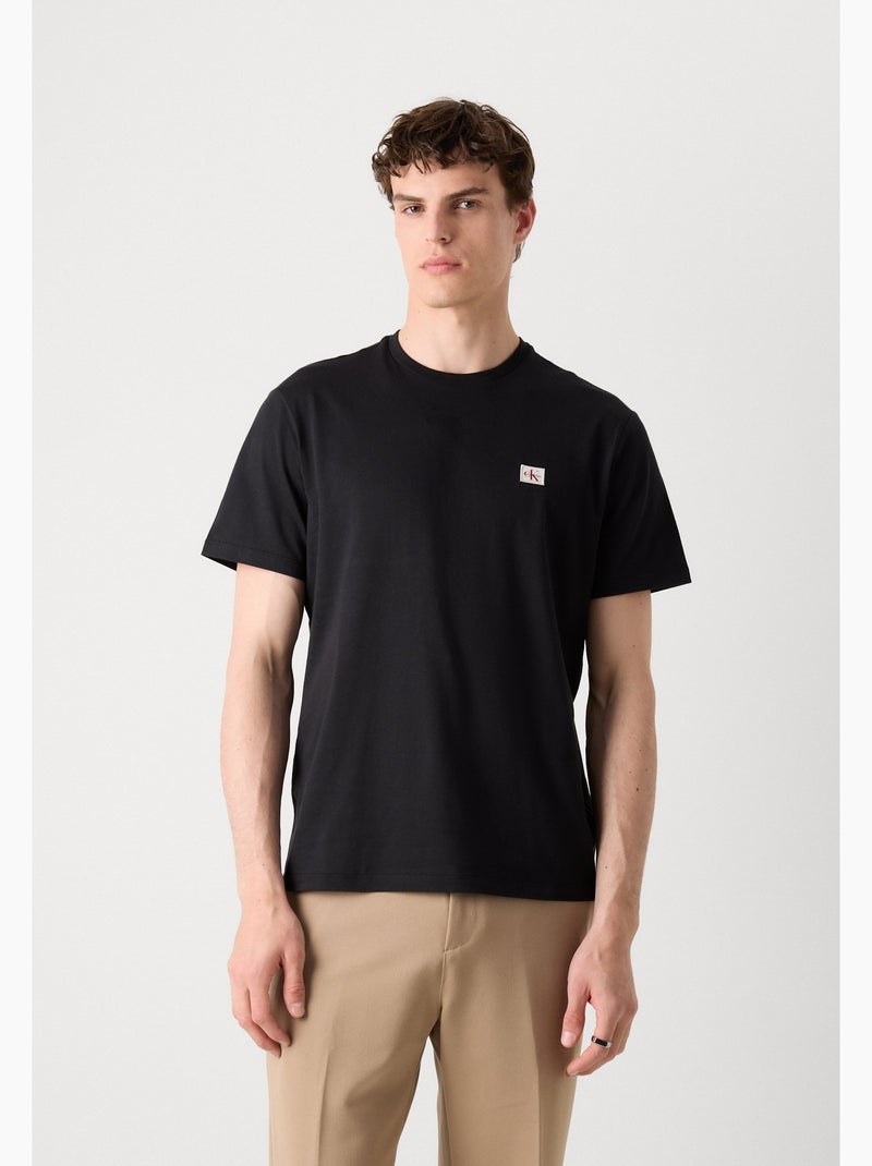 Camiseta de Hombre Calvin Klein Jeans con Logo de Algodón Negro - Kiabi