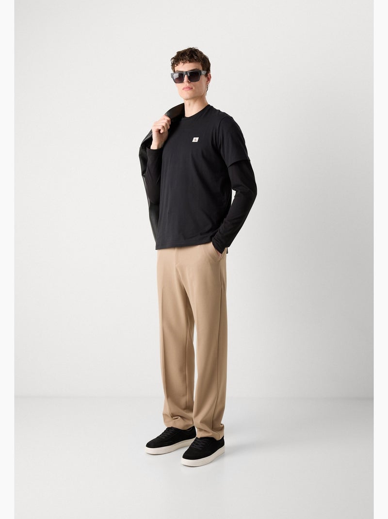 Camiseta de Hombre Calvin Klein Jeans con Logo de Algodón Negro - Kiabi