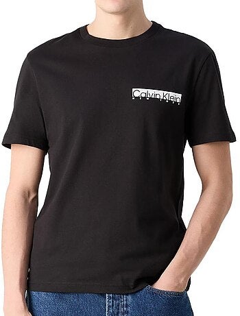 Camiseta Calvin Klein Jeans Hombre con Logo en el Pecho