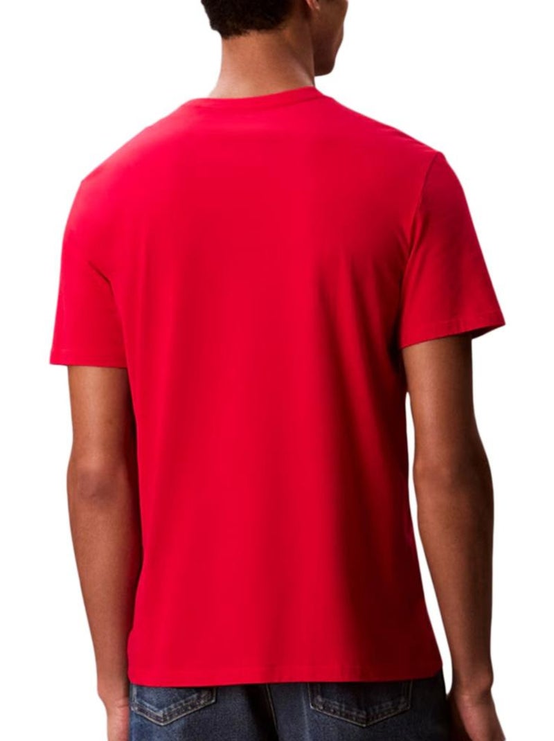 Camiseta de Hombre Calvin Klein Jeans Rojo - Kiabi