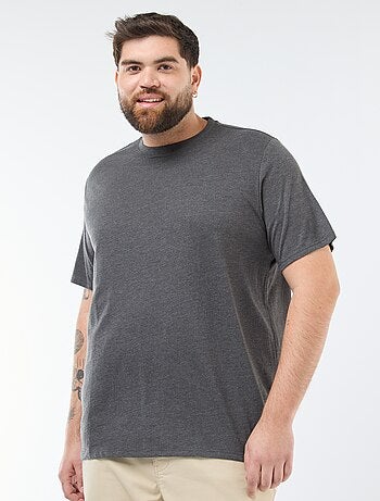 Camiseta de hombre de algodón con cuello redondo