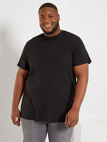 Camiseta de hombre de algodón con cuello redondo