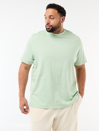 Camiseta de hombre de algodón con cuello redondo