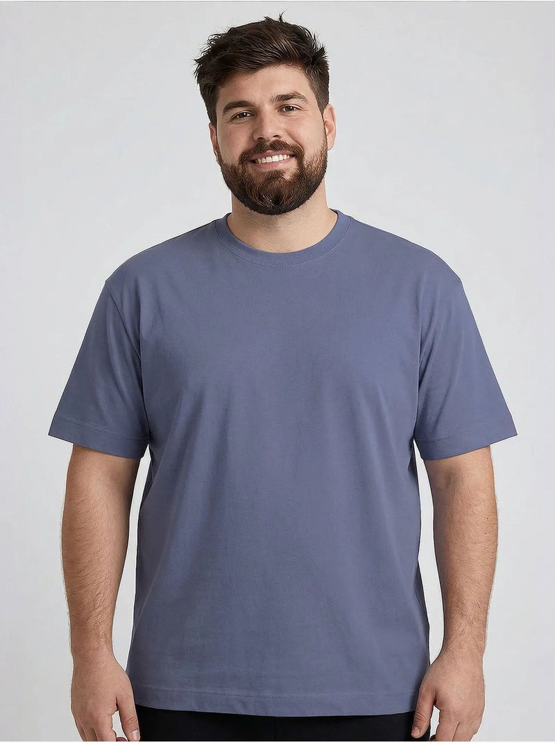 Camiseta de hombre de algodón y elastano tommy Azul - Kiabi