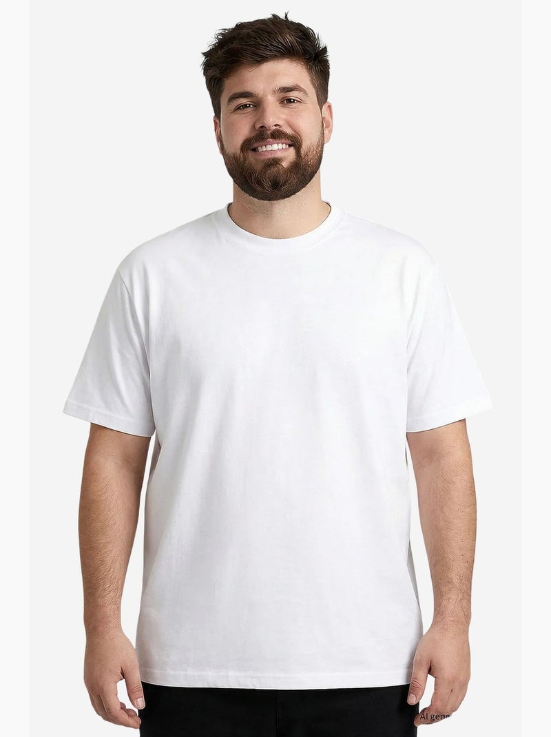 Camiseta de hombre de algodón y elastano tommy Blanco - Kiabi