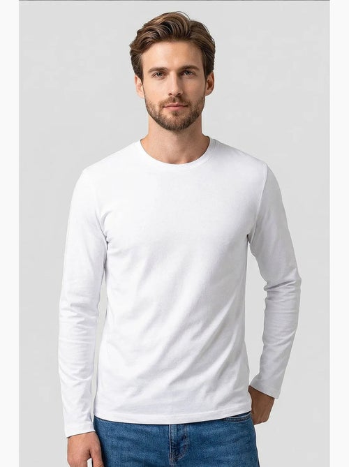 Camiseta de hombre de algodón y elastano tommy - Kiabi Camiseta de hombre de algodón y elastano tommy - Kiabi