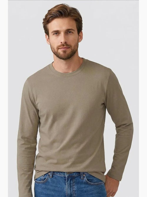 Camiseta de hombre de algodón y elastano tommy - Kiabi Camiseta de hombre de algodón y elastano tommy - Kiabi