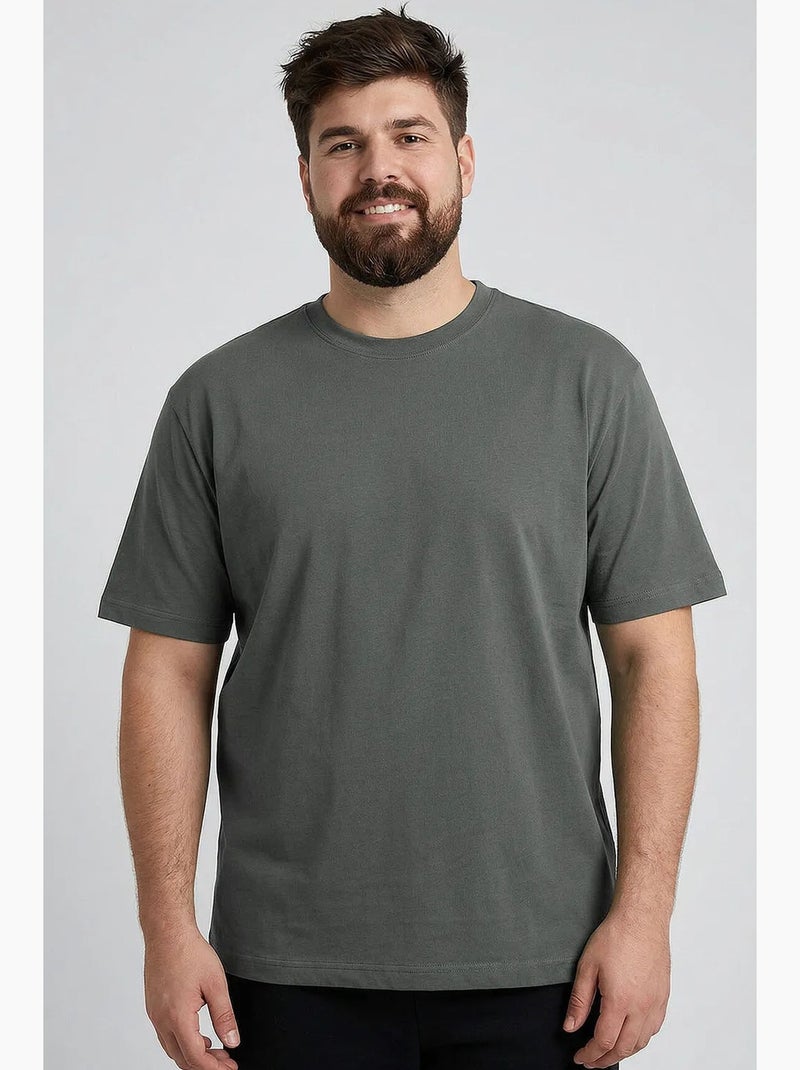 Camiseta de hombre de algodón y elastano tommy Gris negro - Kiabi