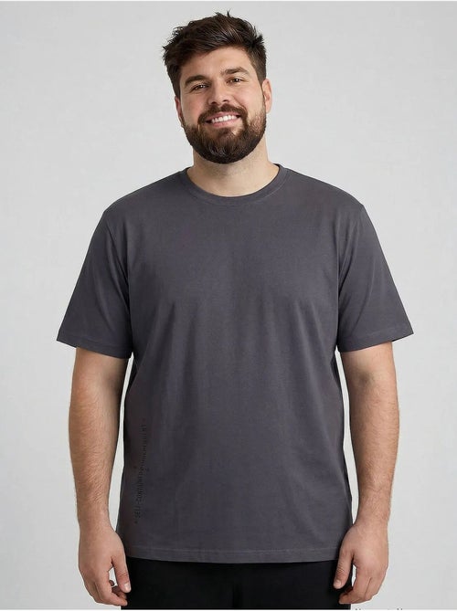 Camiseta de hombre de algodón y elastano tommy - Kiabi Camiseta de hombre de algodón y elastano tommy - Kiabi