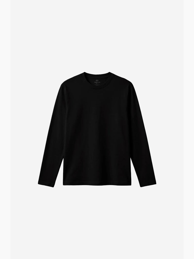 Camiseta de hombre de algodón y elastano tommy Negro - Kiabi