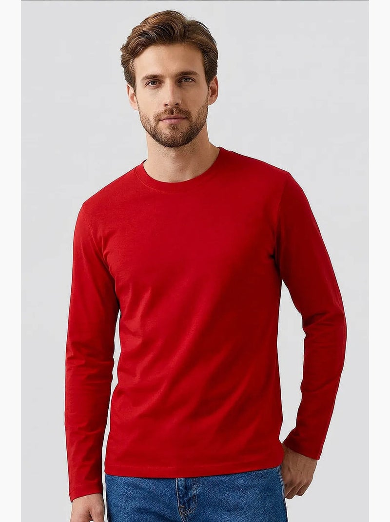Camiseta de hombre de algodón y elastano tommy Rojo - Kiabi