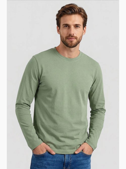 Camiseta de hombre de algodón y elastano tommy - Kiabi Camiseta de hombre de algodón y elastano tommy - Kiabi