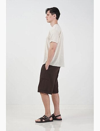 Camiseta de hombre de algodón y lino giesto