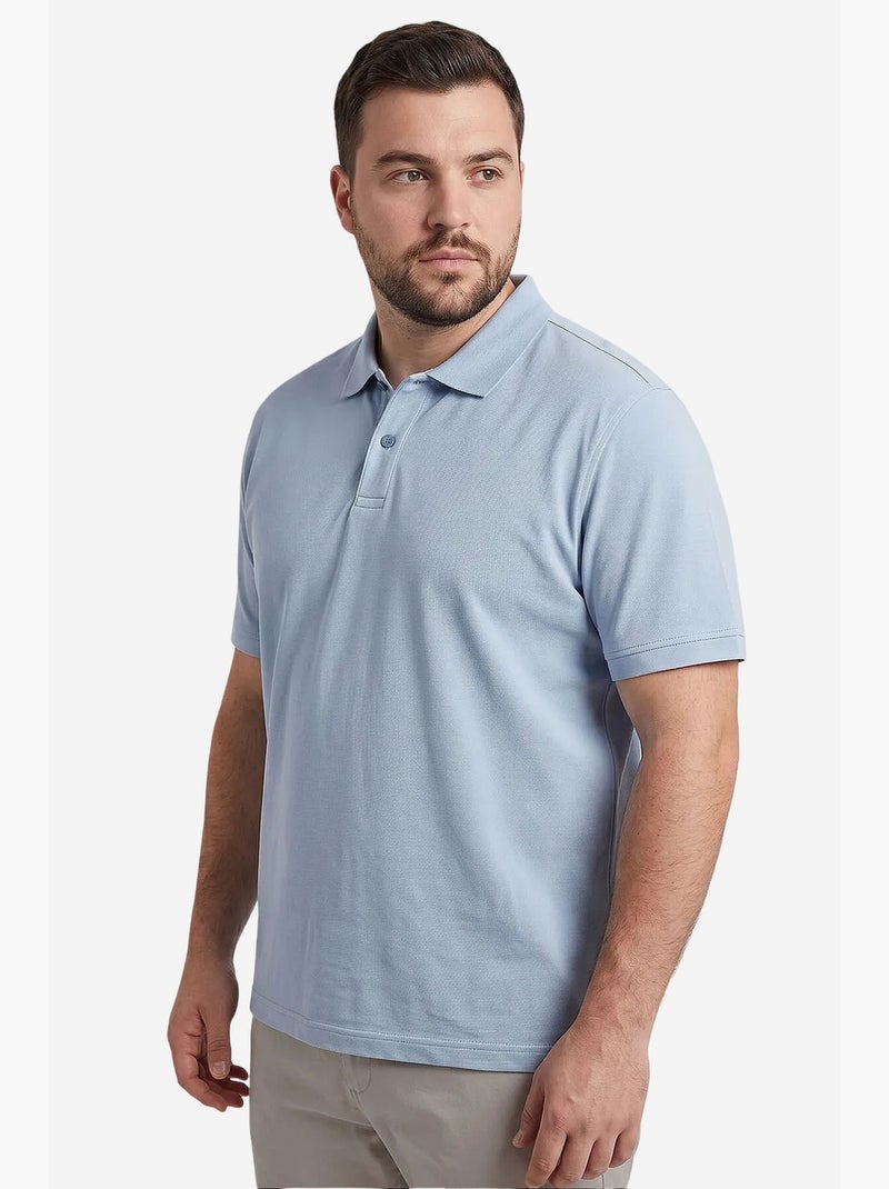Camiseta de hombre de mezcla de algodón tommy Azul cielo - Kiabi