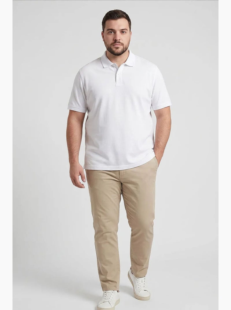 Camiseta de hombre de mezcla de algodón tommy Blanco - Kiabi