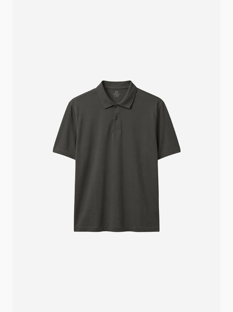 Camiseta de hombre de mezcla de algodón tommy Gris negro - Kiabi