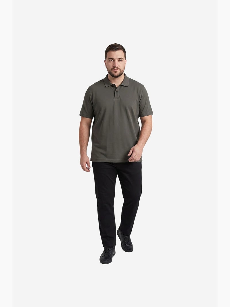 Camiseta de hombre de mezcla de algodón tommy Gris negro - Kiabi