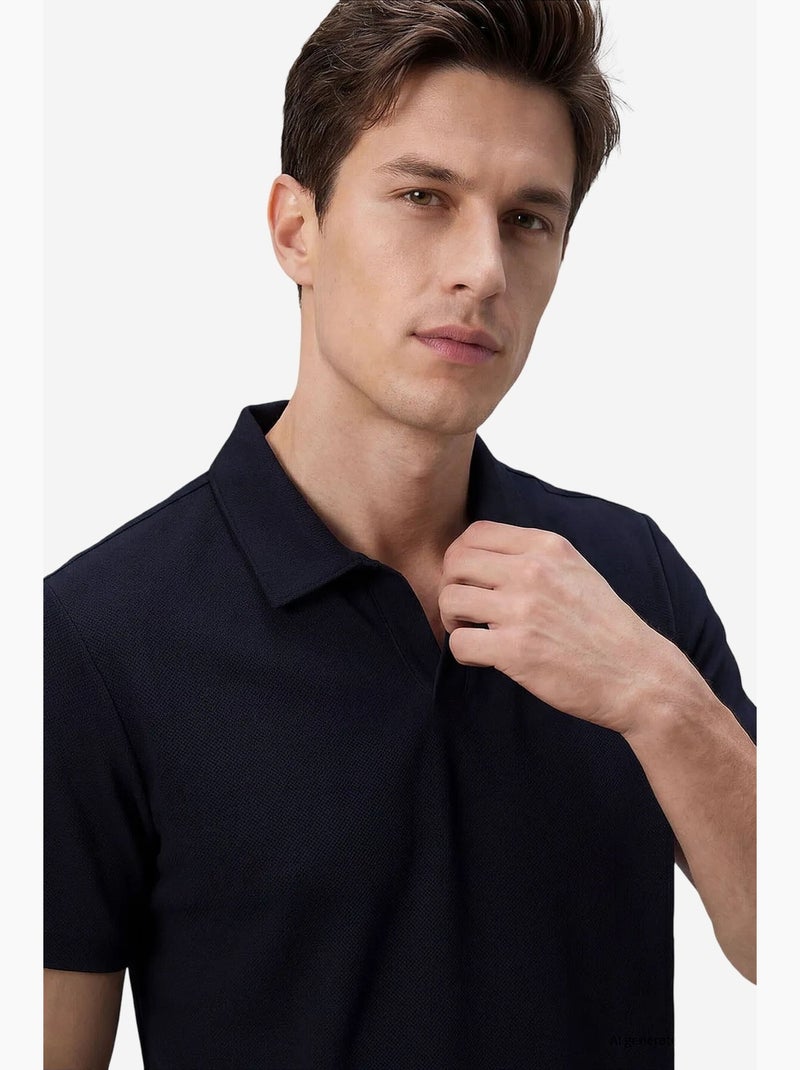 Camiseta de hombre de mezcla de viscosa tommy Azul marino - Kiabi
