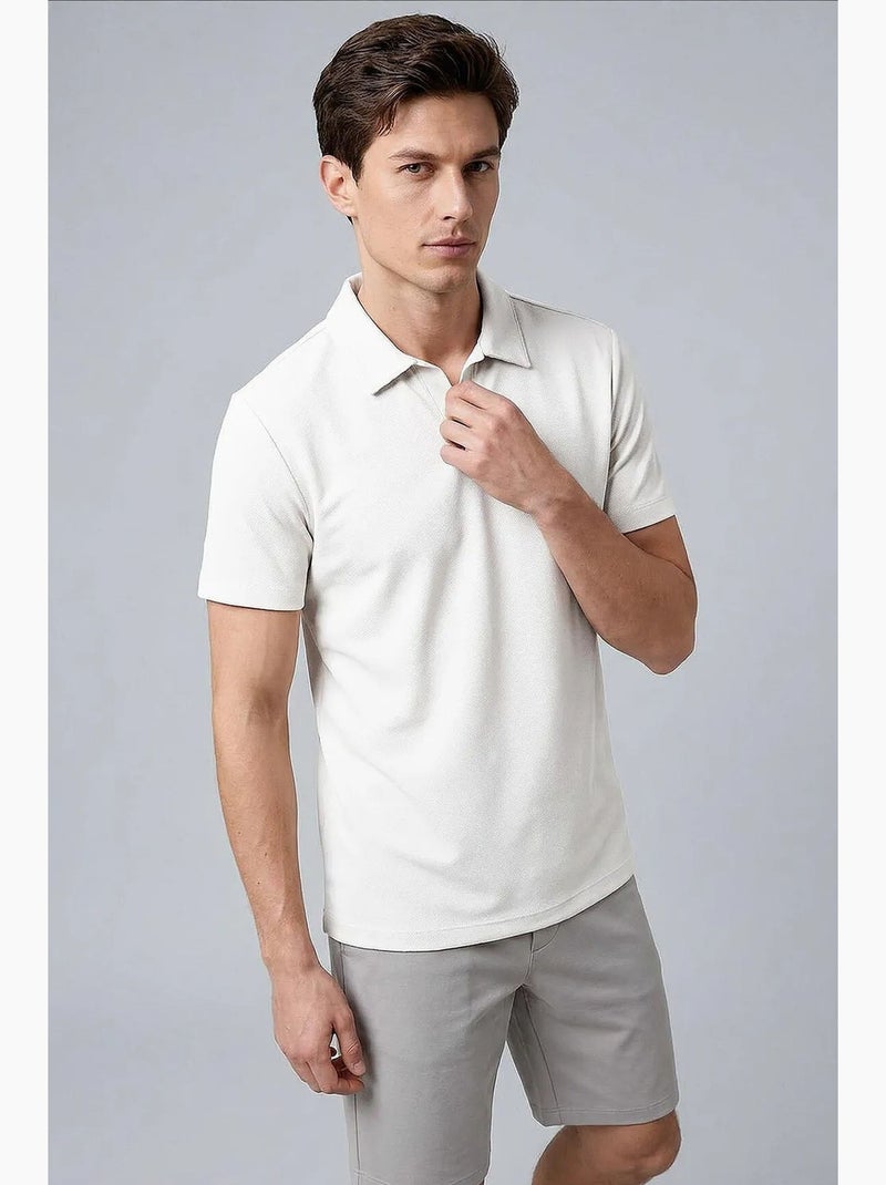 Camiseta de hombre de mezcla de viscosa tommy Blanco roto - Kiabi