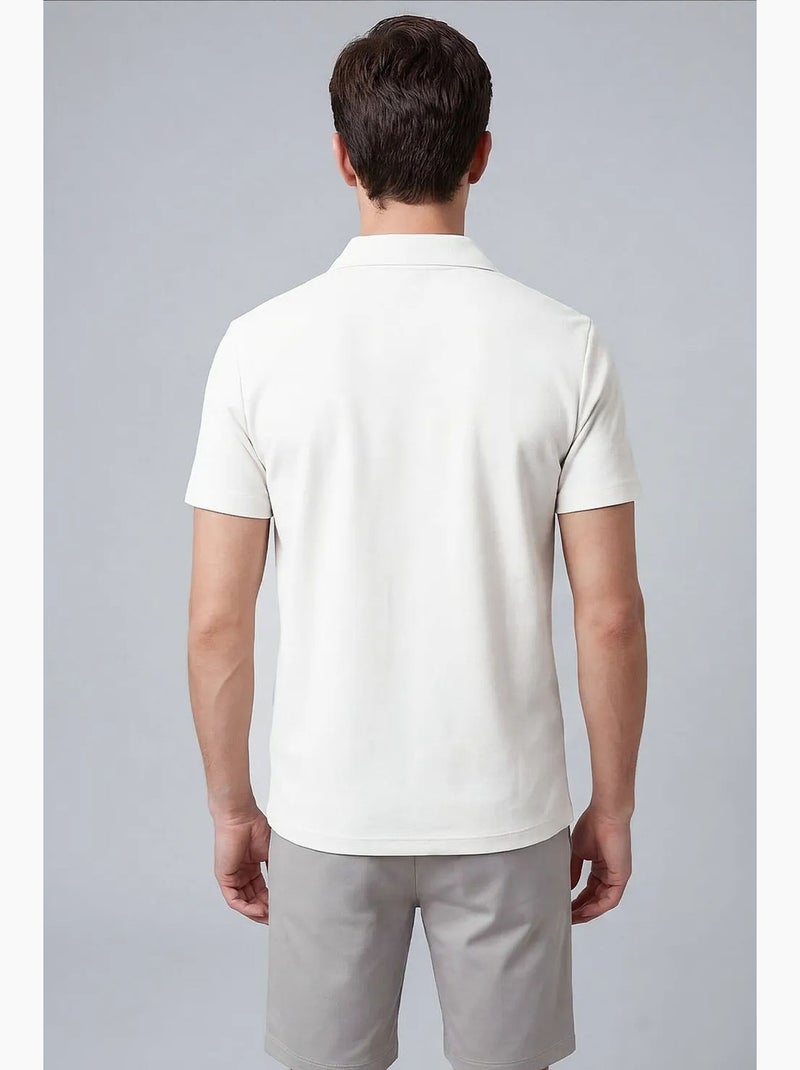 Camiseta de hombre de mezcla de viscosa tommy Blanco roto - Kiabi