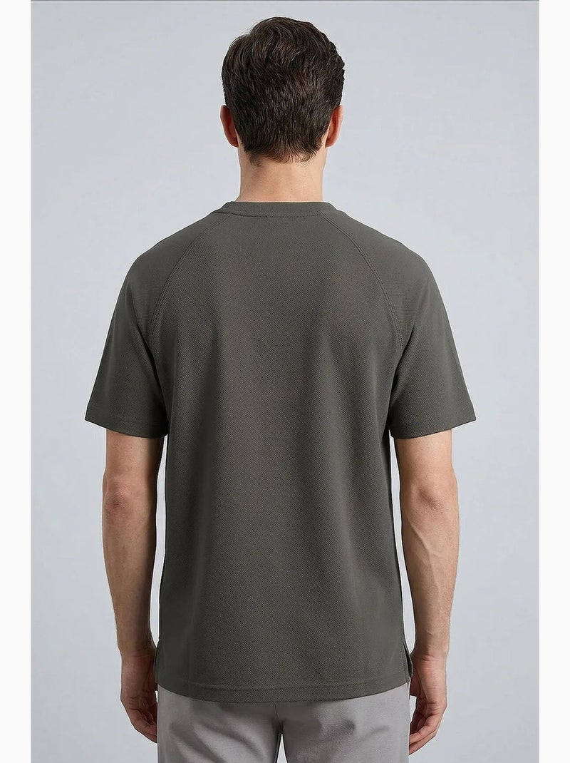 Camiseta de hombre de mezcla de viscosa tommy Gris oscuro - Kiabi
