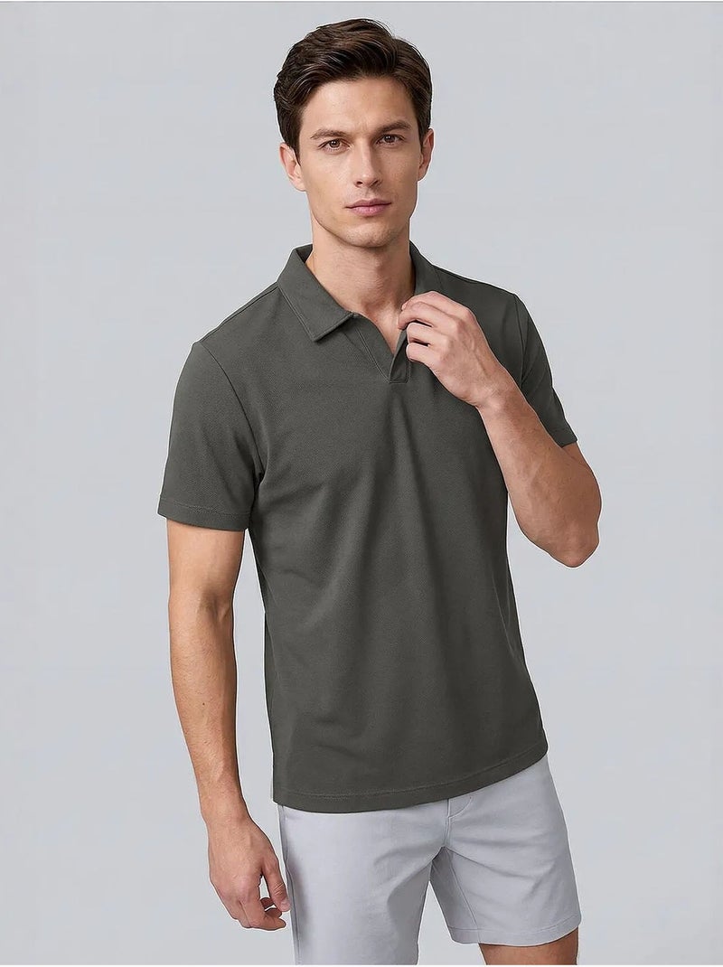 Camiseta de hombre de mezcla de viscosa tommy Gris oscuro - Kiabi