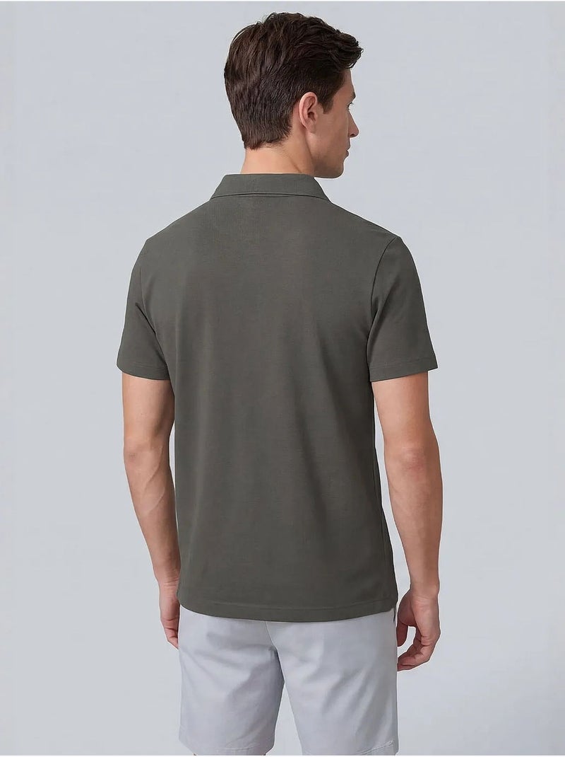 Camiseta de hombre de mezcla de viscosa tommy Gris oscuro - Kiabi