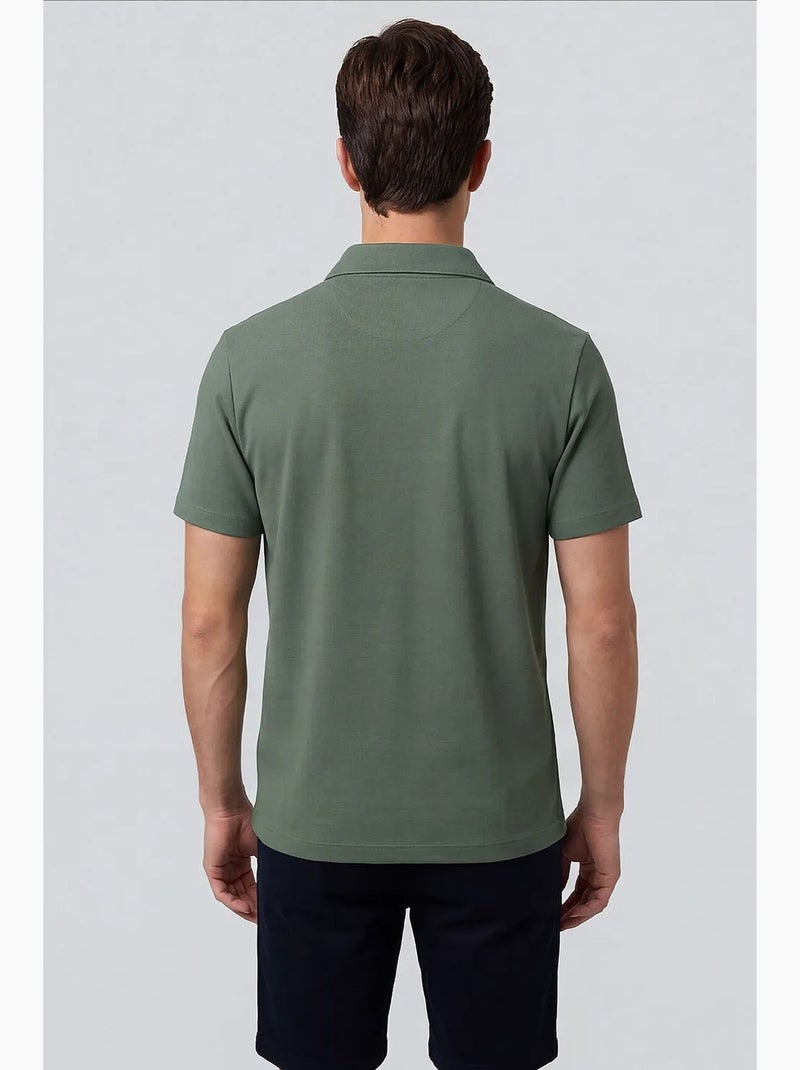 Camiseta de hombre de mezcla de viscosa tommy Verde caqui - Kiabi