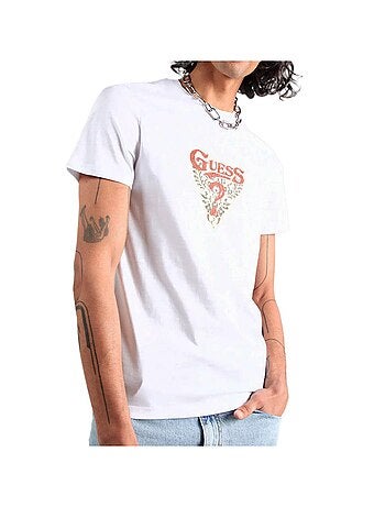 Camiseta Guess de Hombre con Estampado Abstracto