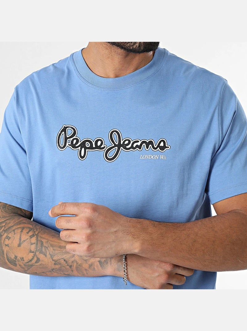 Camiseta de Hombre Pepe Jeans Azul - Kiabi
