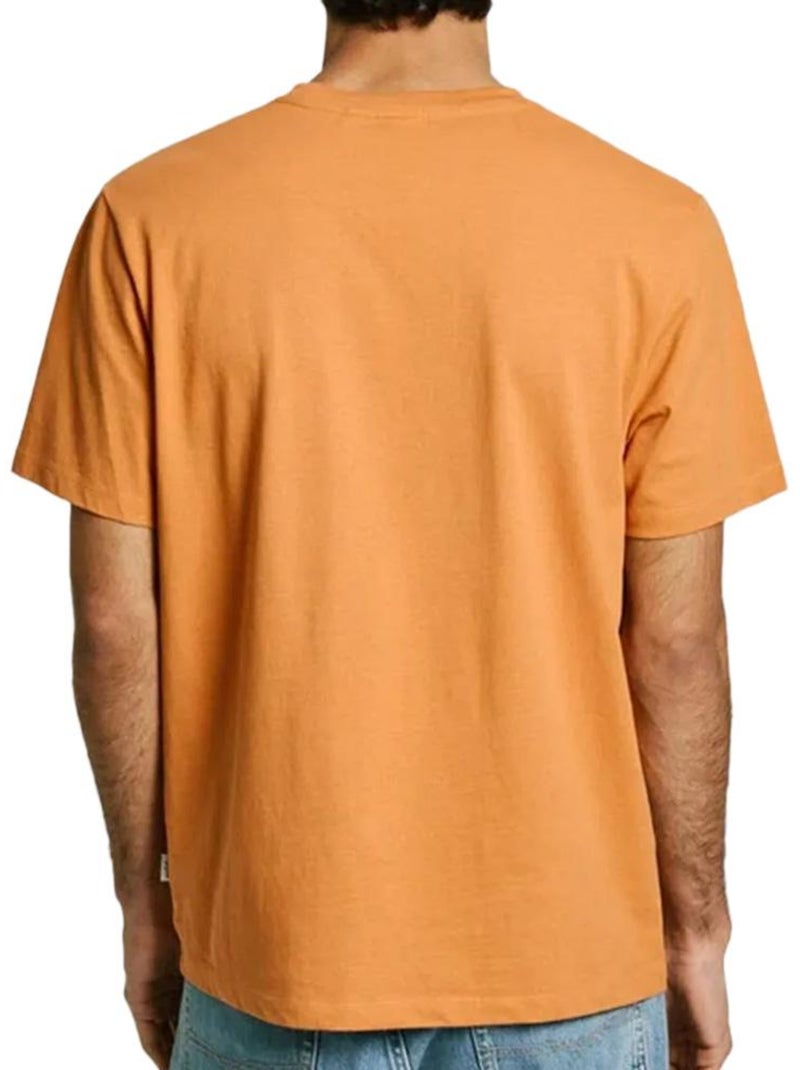 Camiseta de Hombre Pepe Jeans con Contraste Naranja - Kiabi