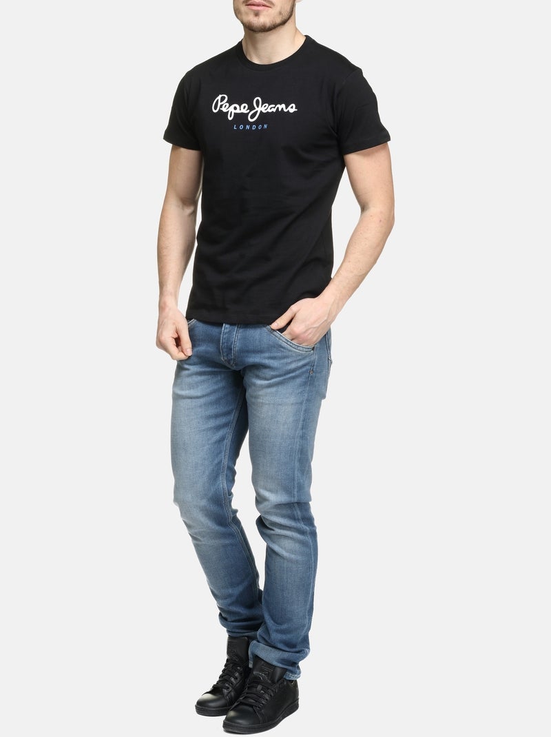 Camiseta de Hombre Pepe Jeans Negro - Kiabi