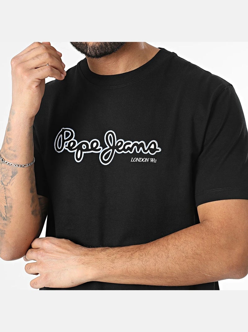Camiseta de Hombre Pepe Jeans Negro - Kiabi