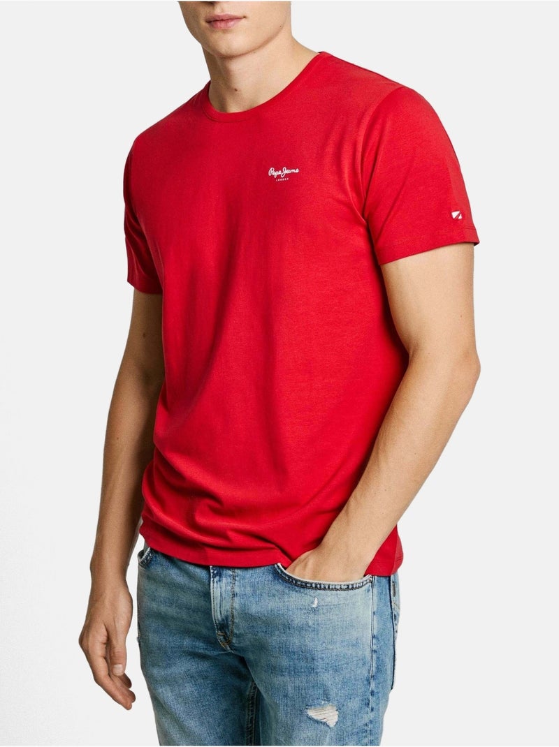 Camiseta de Hombre Pepe Jeans Rojo - Kiabi